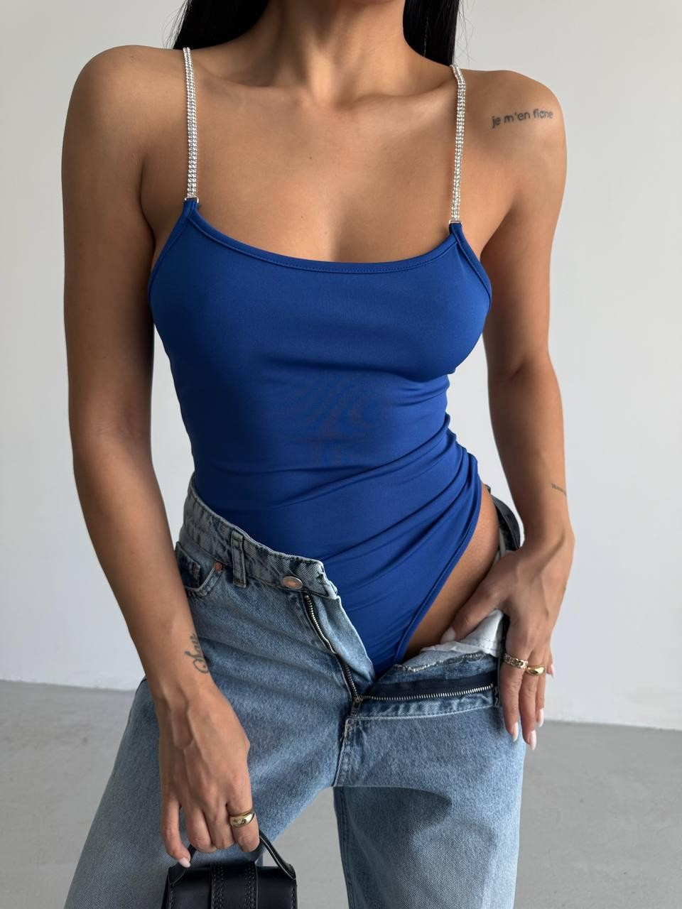 Taş Askı Detaylı Bodysuit