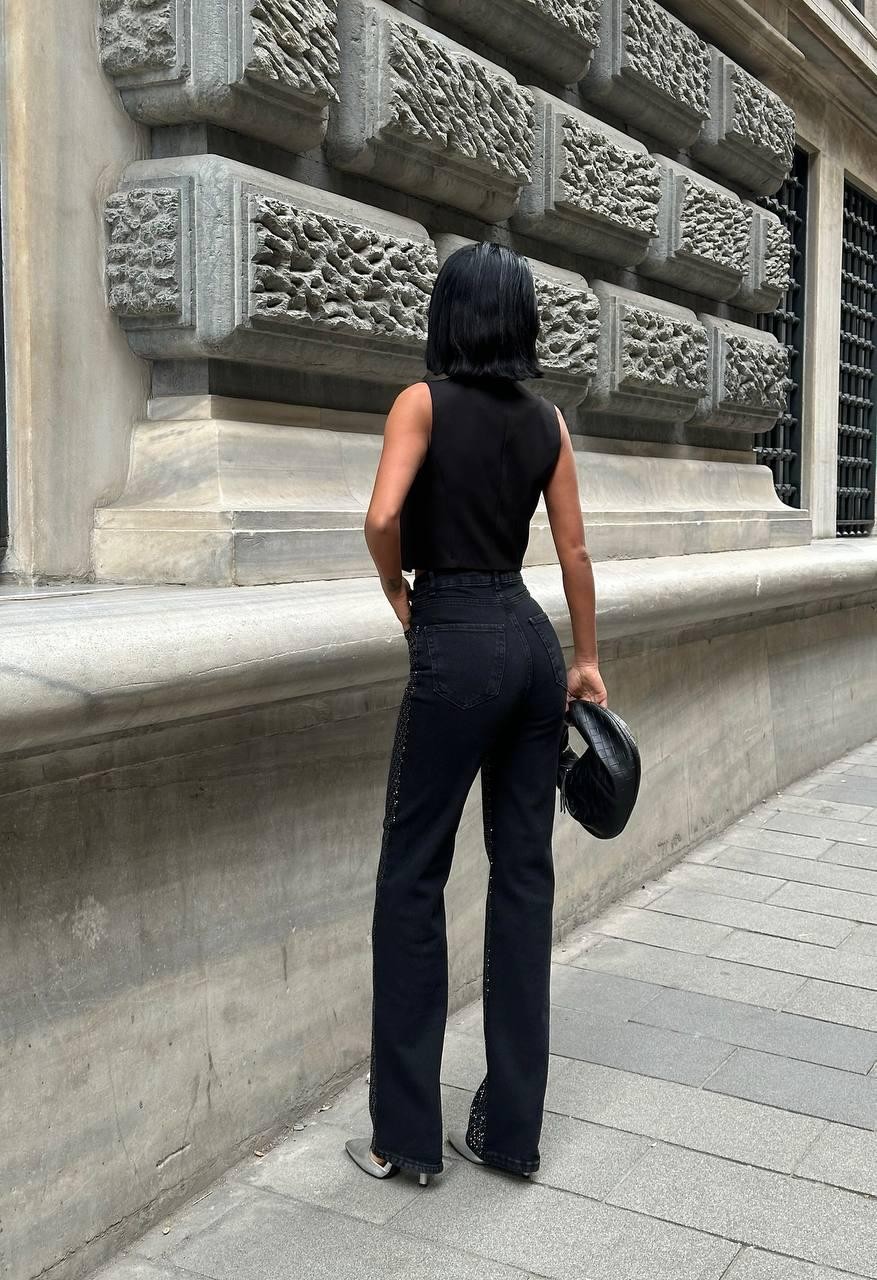 Yeni Sezon Taşlı Tasarım Palazzo