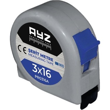 AYZ ŞERİT METRE GRİ 3*16 PR0316A