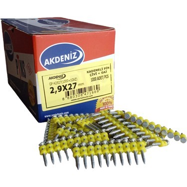 AKDENİZ GAZ TABANCA ÇİVİSİ 2,9 X 27 MM