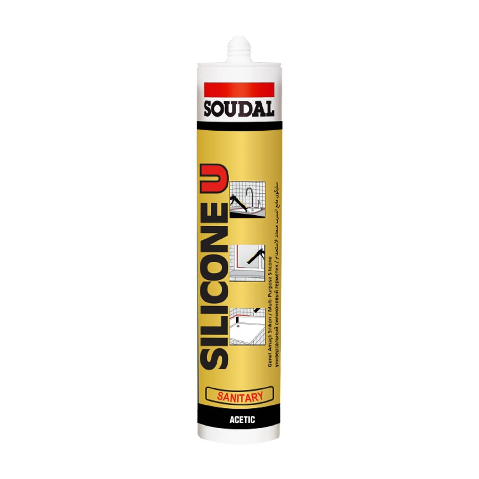 SOUDAL 280GR BEYAZ SİLİKON