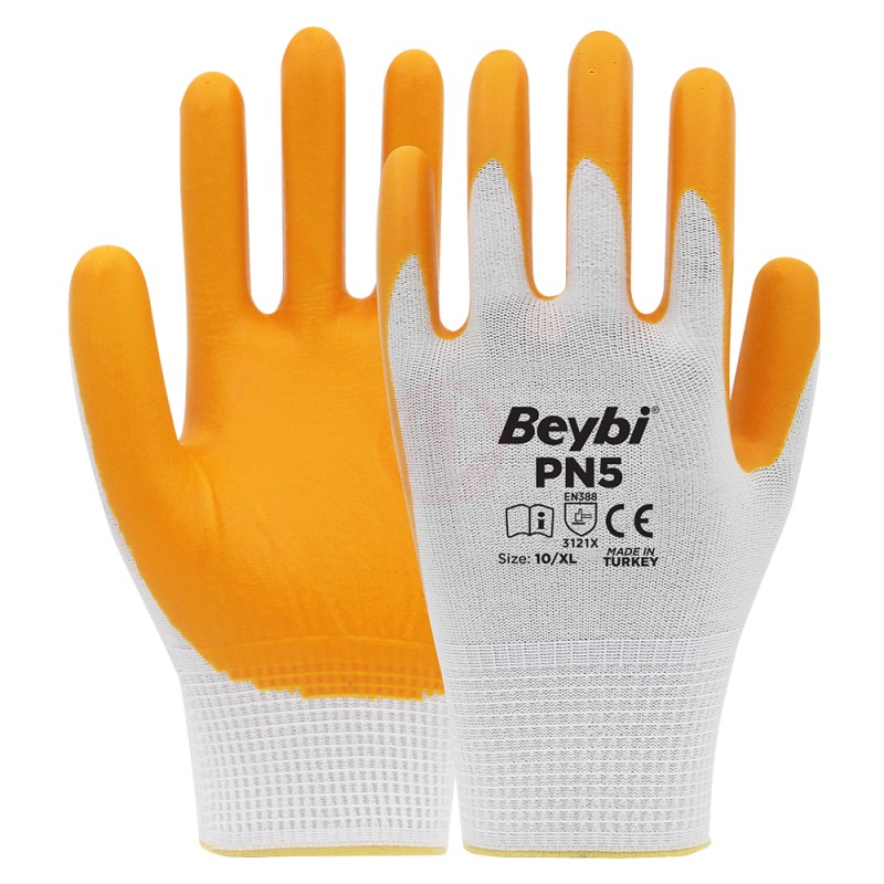 Beybi PN5 Pol. Astarlı Nitril Eld. Sarı No:10