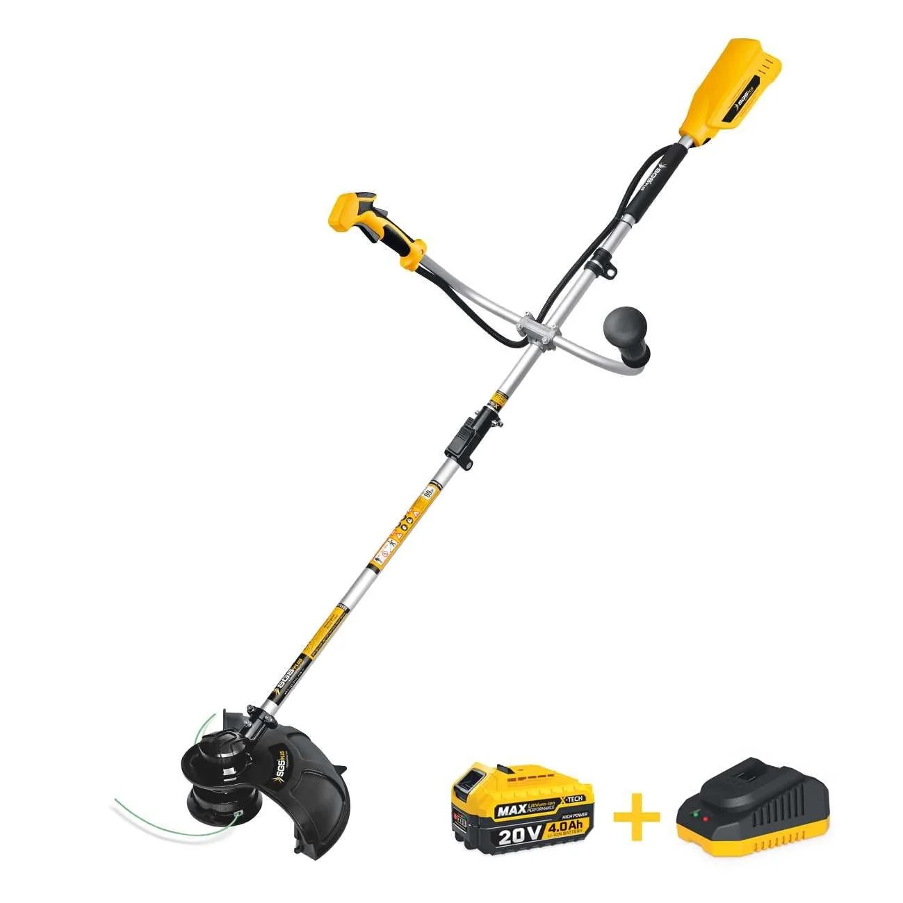 SGS AKÜLÜ TIRPAN SETİ 20V 4.0 Ah (KÖMÜRSÜZ MOTOR)