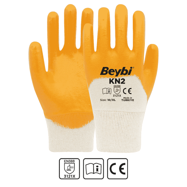 Beybi KN2 Astarlı Nitril Eldiven No:10