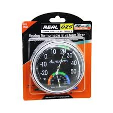 REAL OZS ANALOG TERMOMETRE ISI VE NEM ÖLÇER