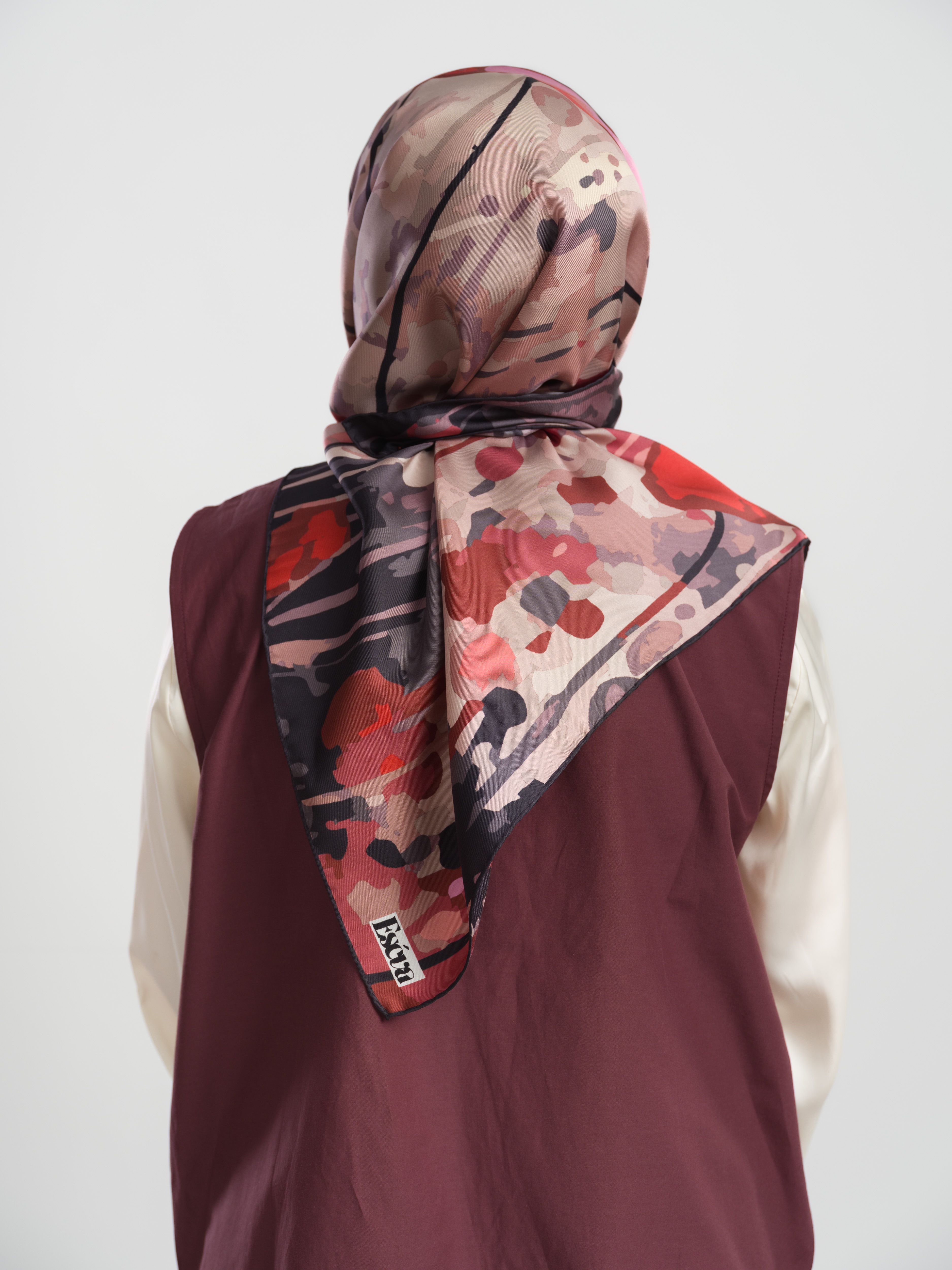 %100 Twill İpek Eşarp