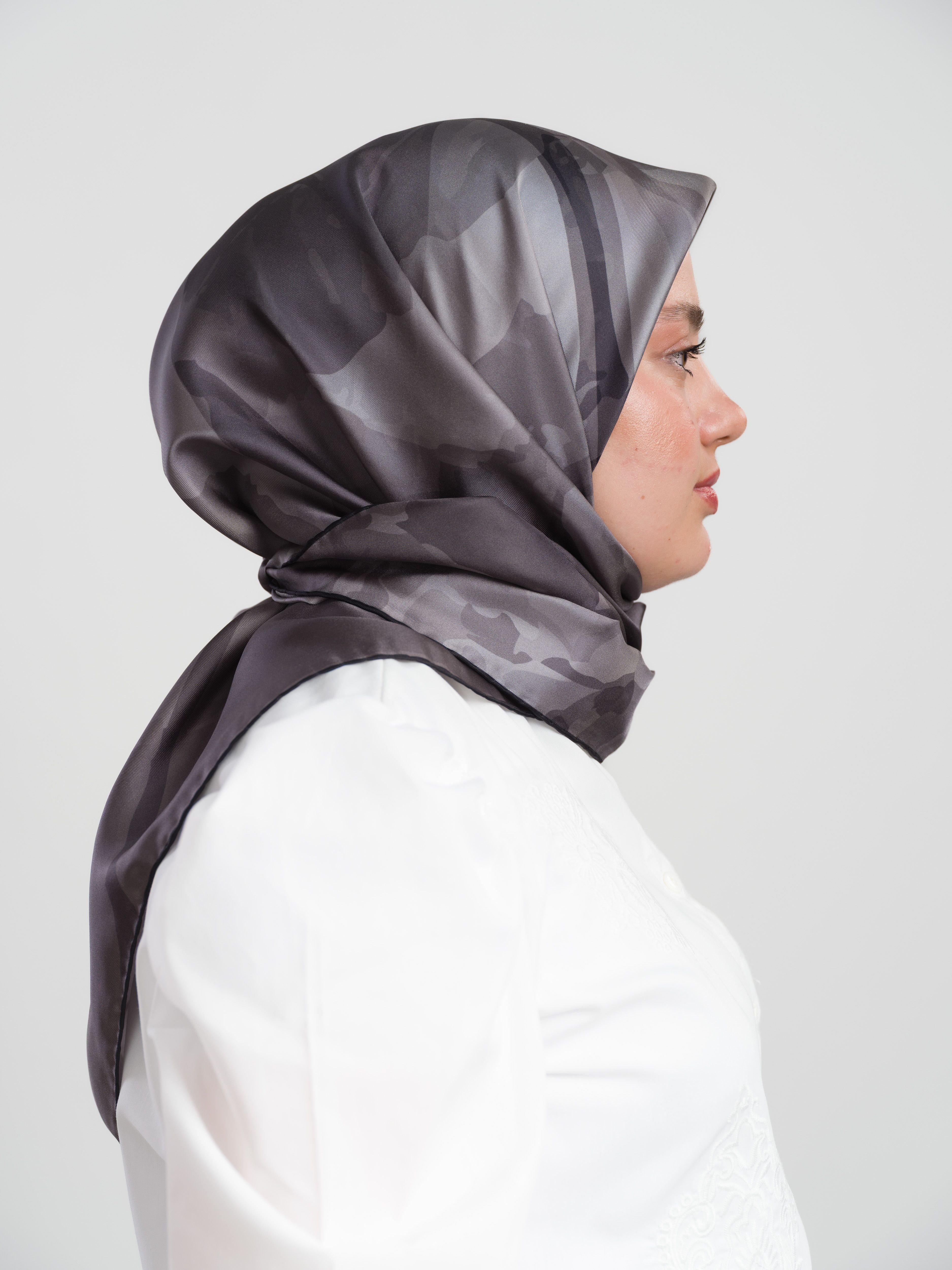 %100 Twill İpek Eşarp