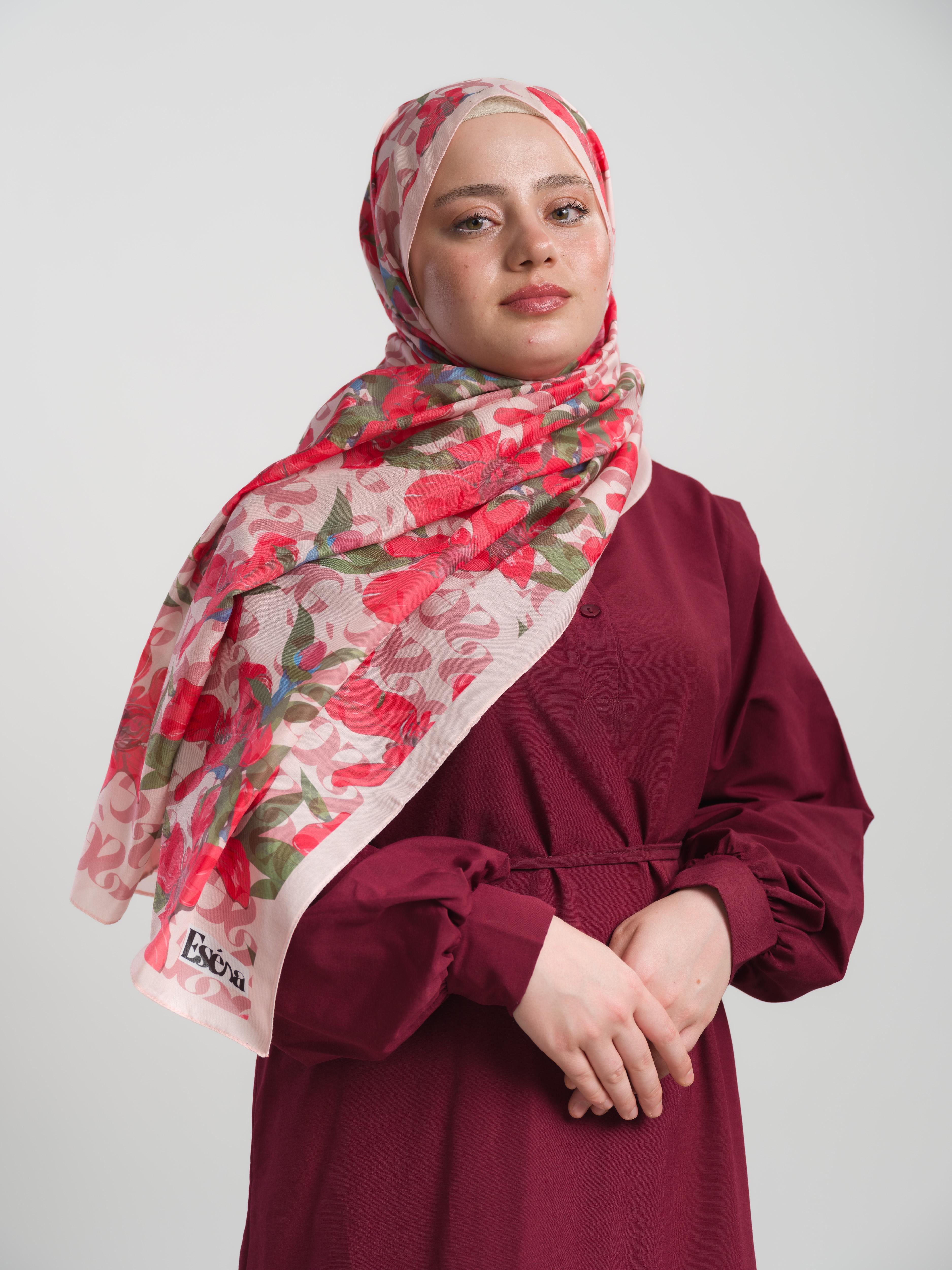 Desenli Pamuk Şal