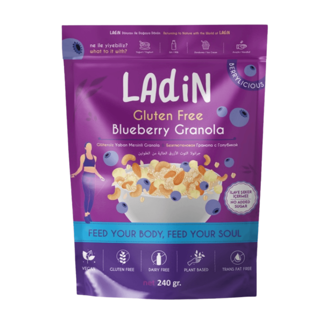 Ladin Glütensiz Yaban Mersinli Granola 240 gr