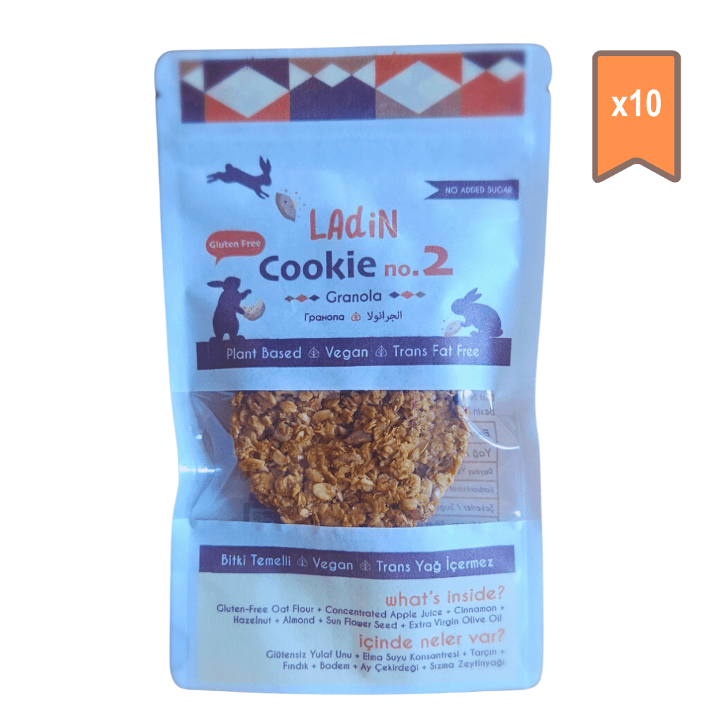 LAdin Glütensiz Cookie No 2 (Granola) 40 gr /10 lu set