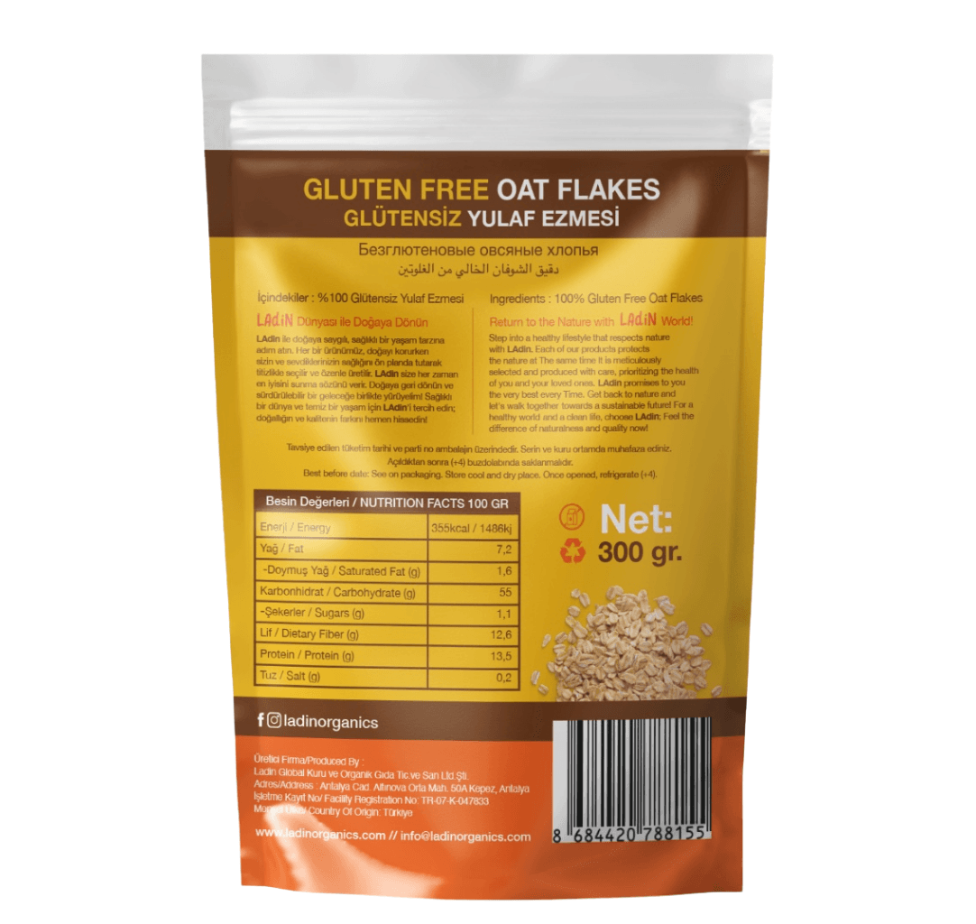 Ladin Gluten Free Oat Flakes 300 gr