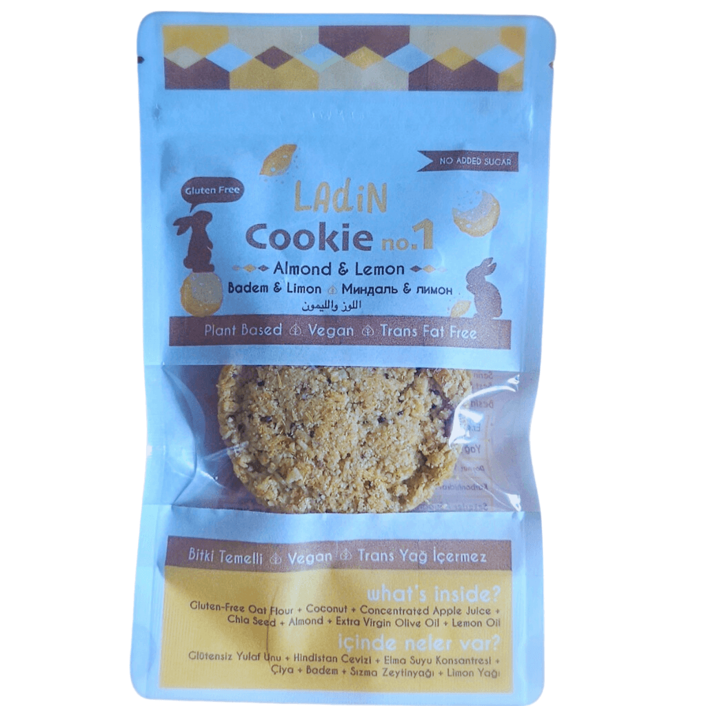 LAdin Glütensiz Cookie No 1 (Badem & Limon) 40 gr