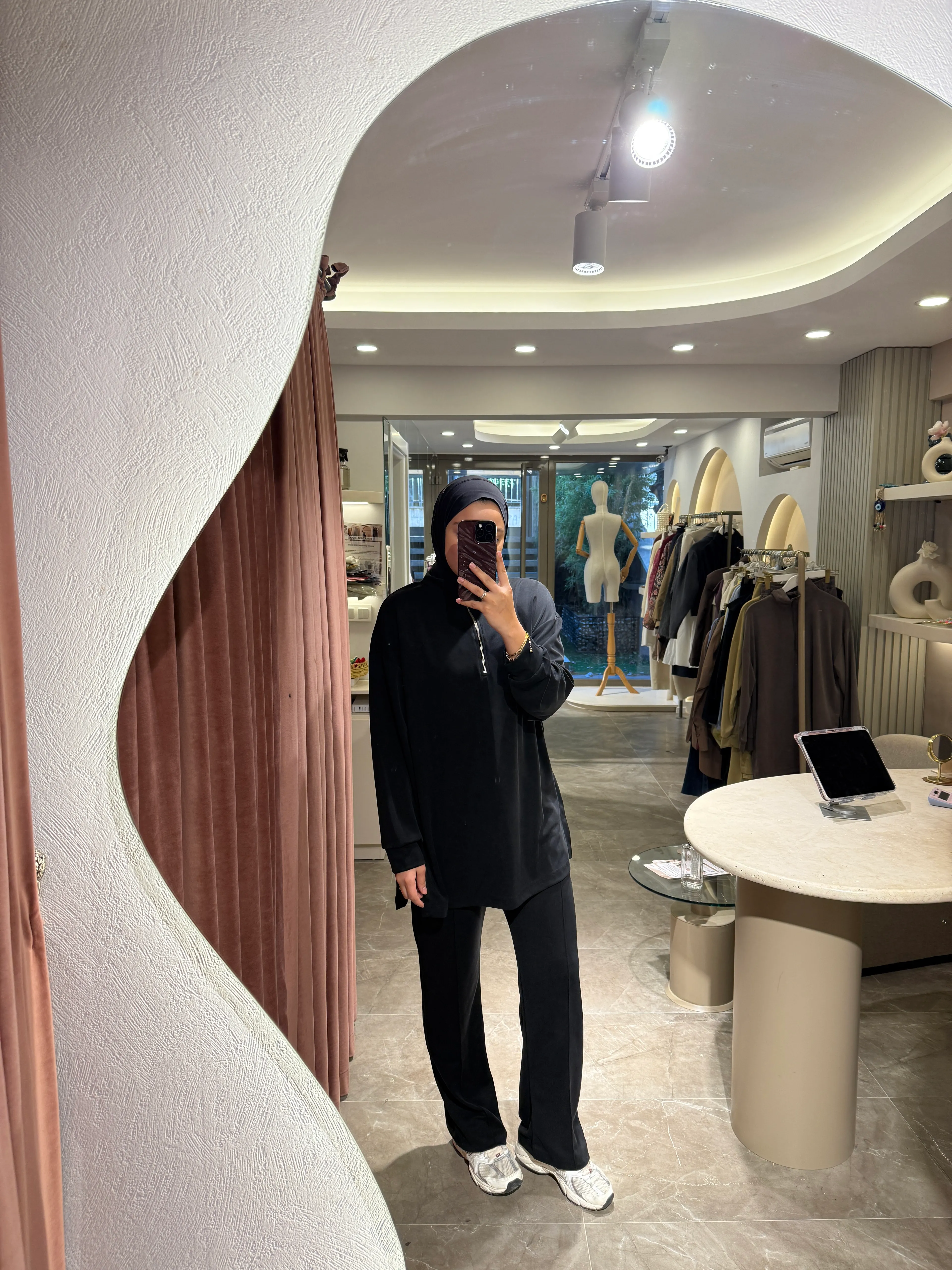 Fermuarlı Dik Yaka Premium Oysho Takım