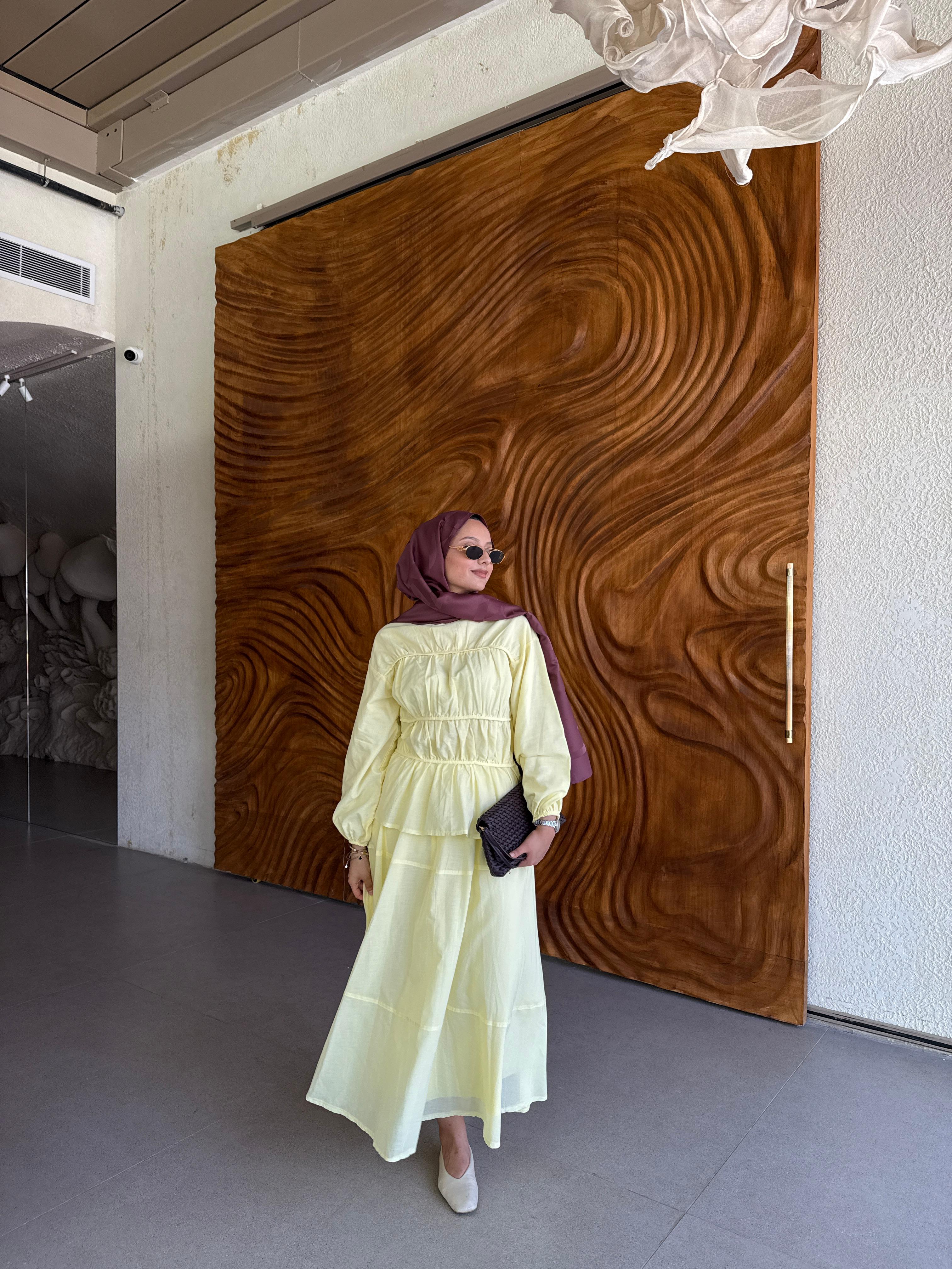 Perla Limon İkili Etekli Takım