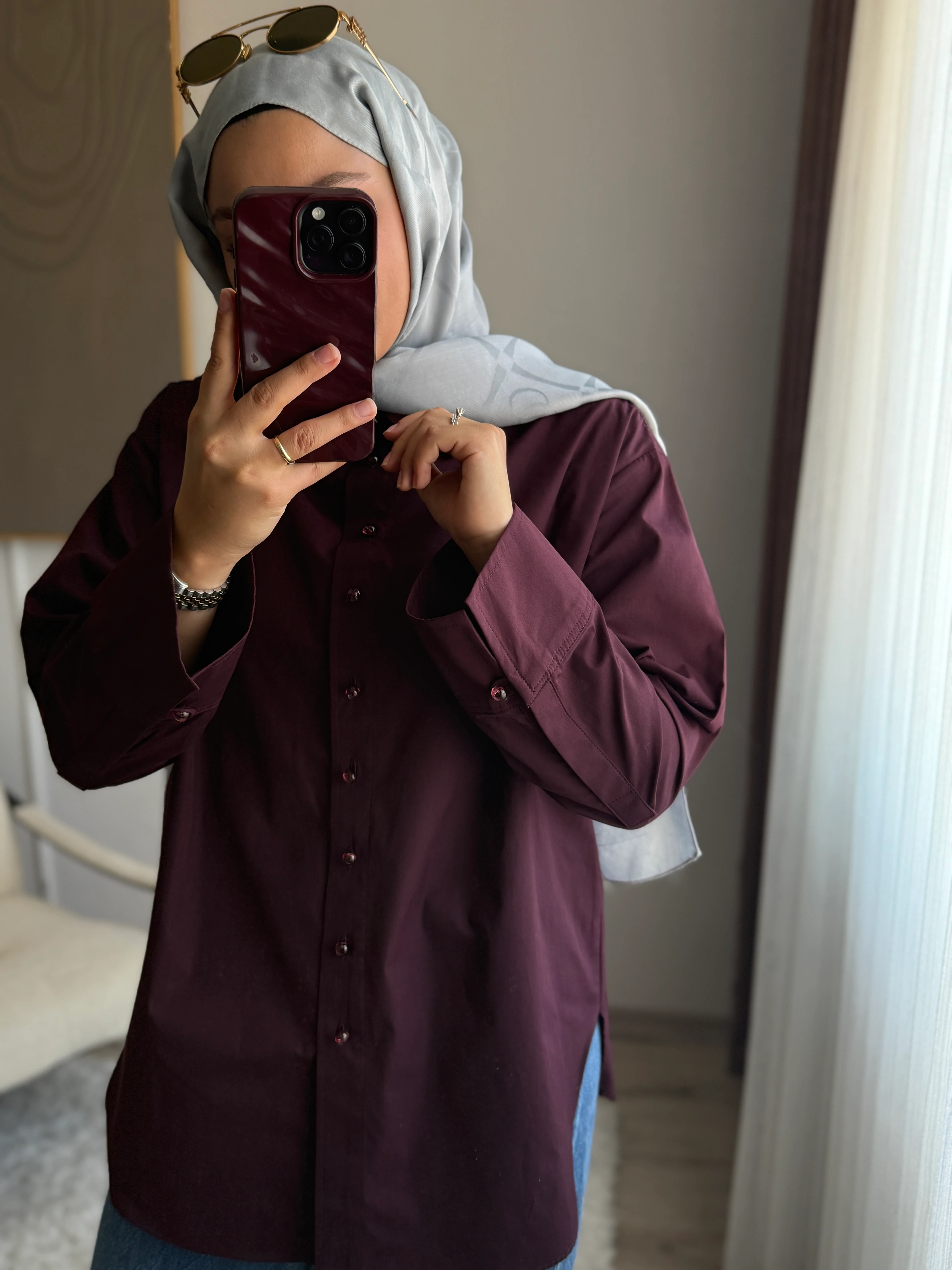 Bony Gömlek Bordo (ÖN SİPARİŞ)