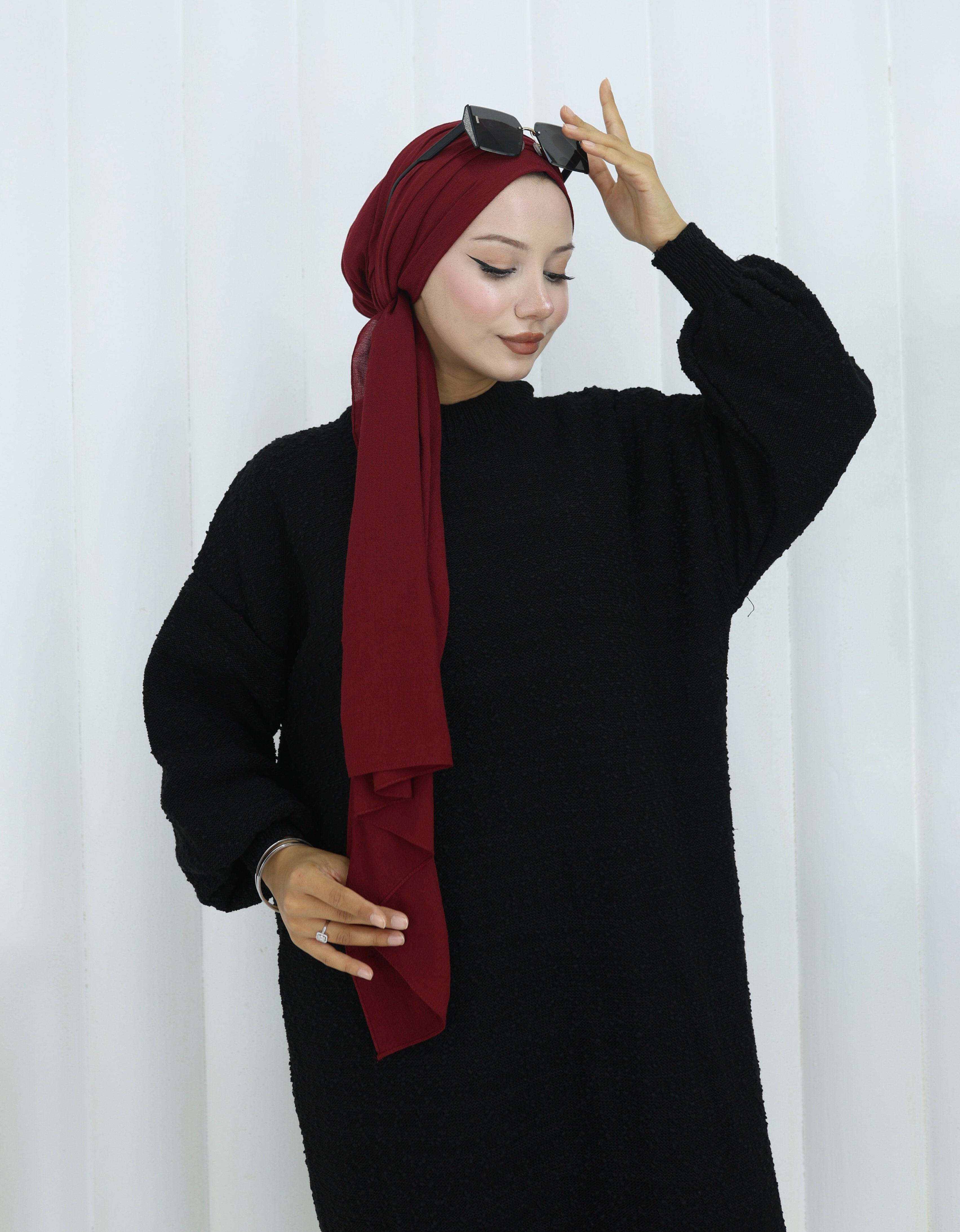 Oversize Yarasa Kol Triko Elbise