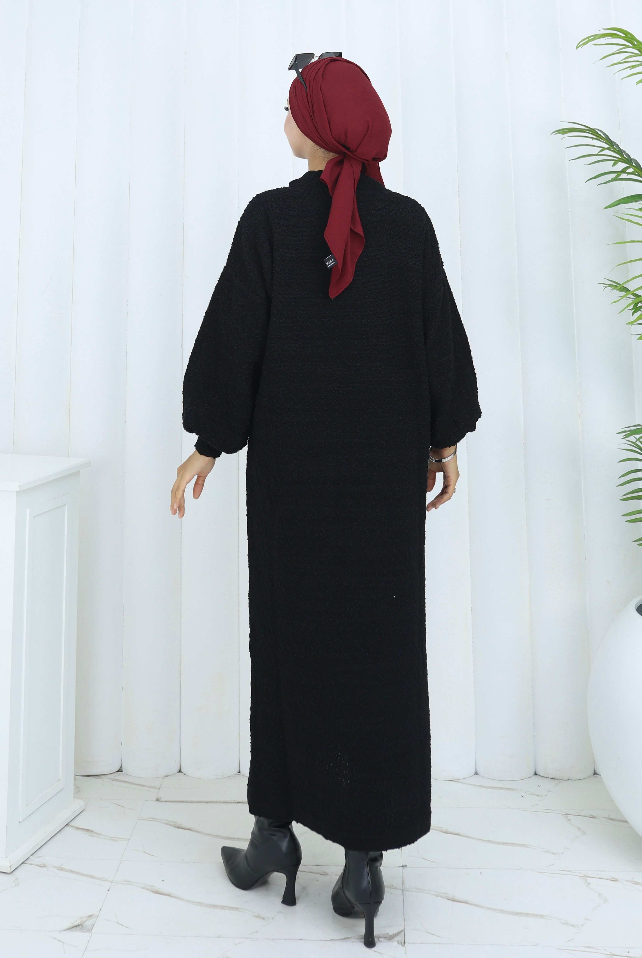 Oversize Yarasa Kol Triko Elbise