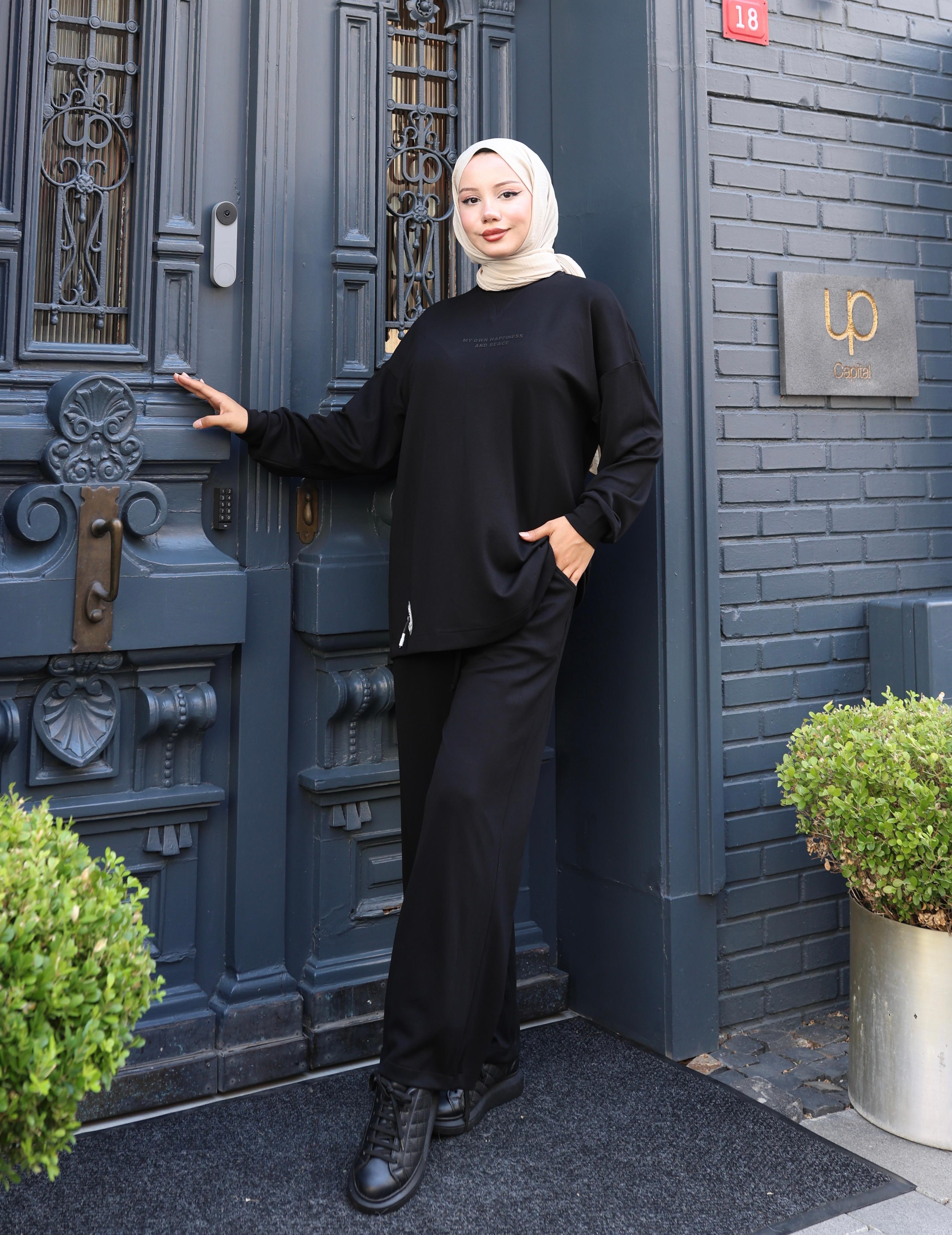 Oysho Kumaş Sweat ve Pantolon İkili Takım