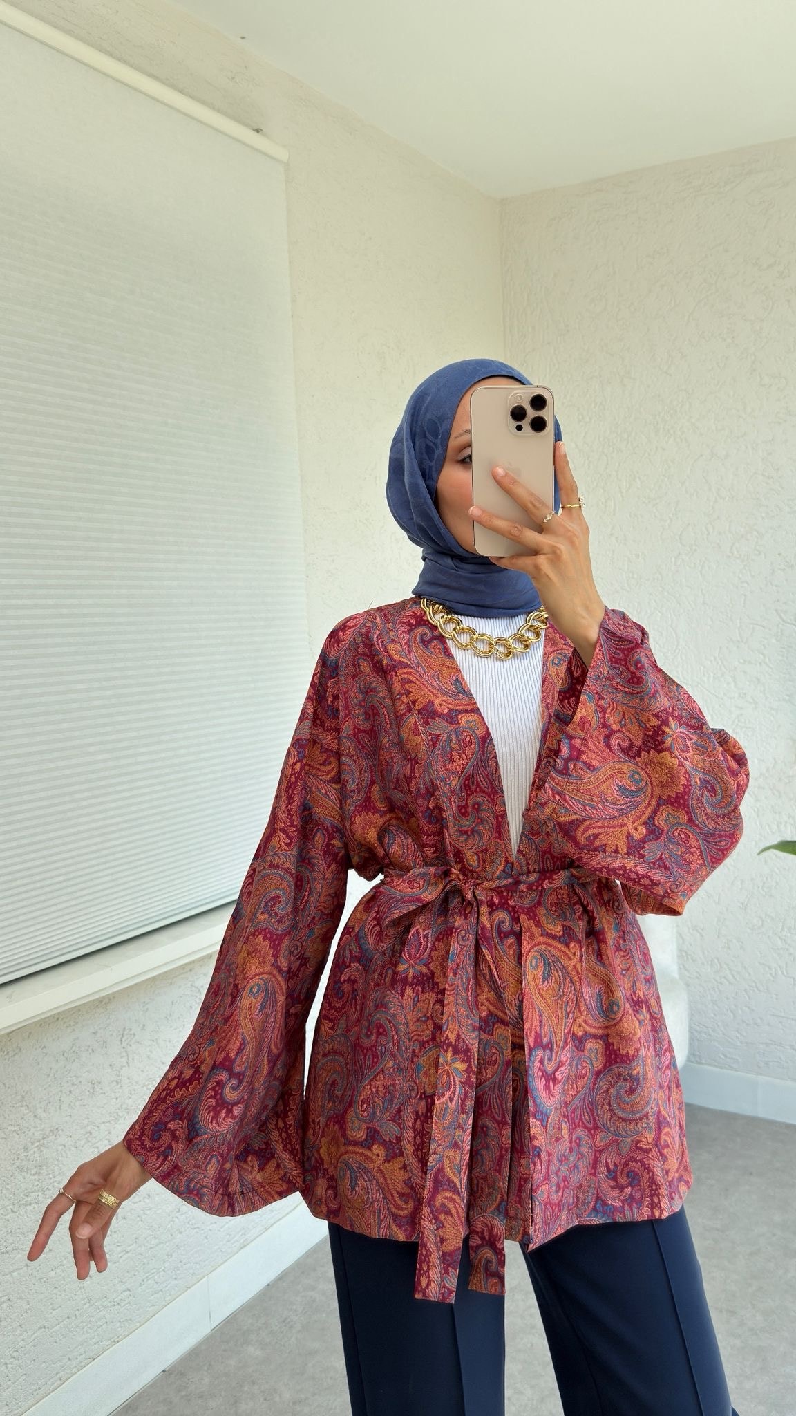 Şal Desen Kimono 