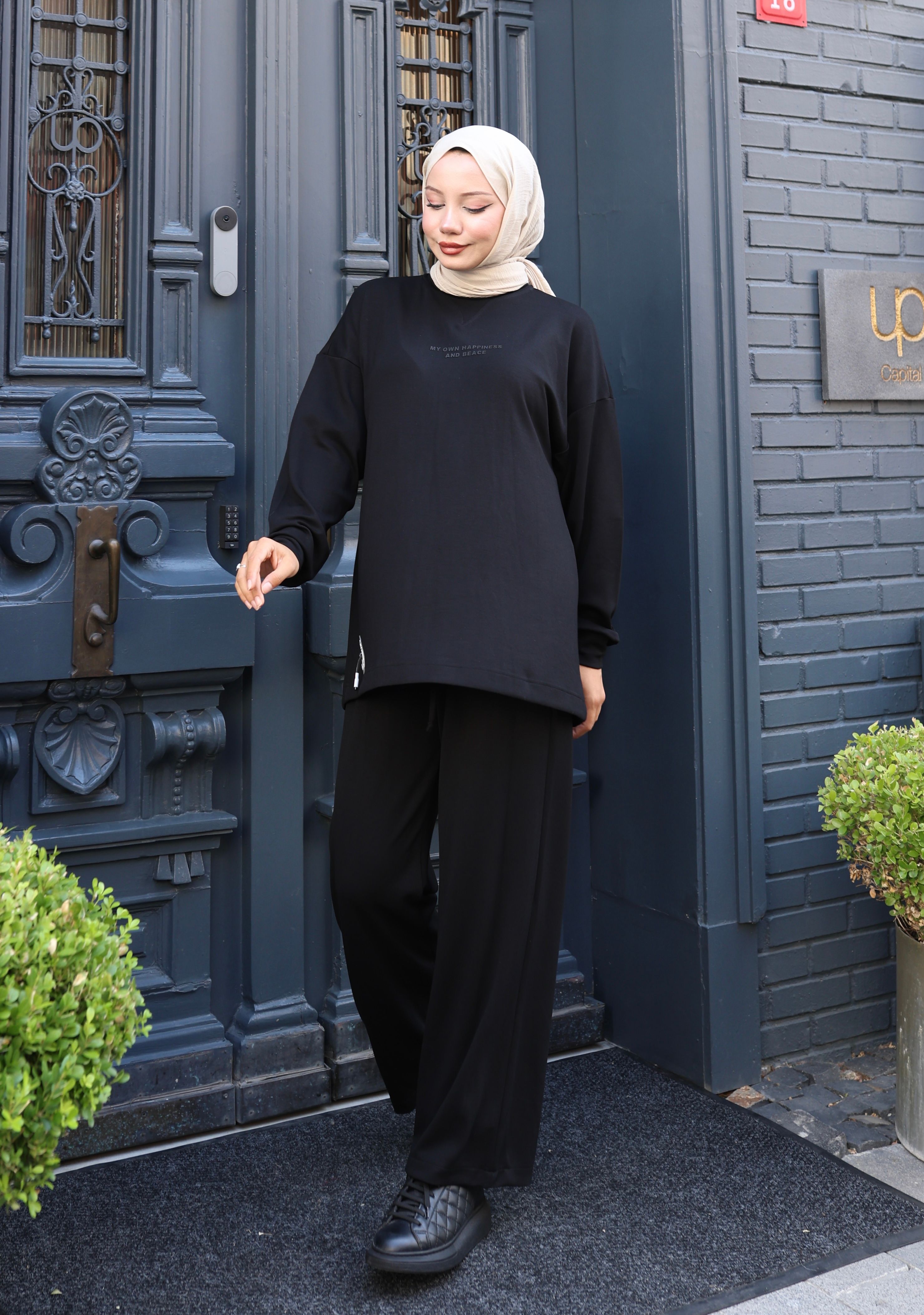 Oysho Kumaş Sweat ve Pantolon İkili Takım