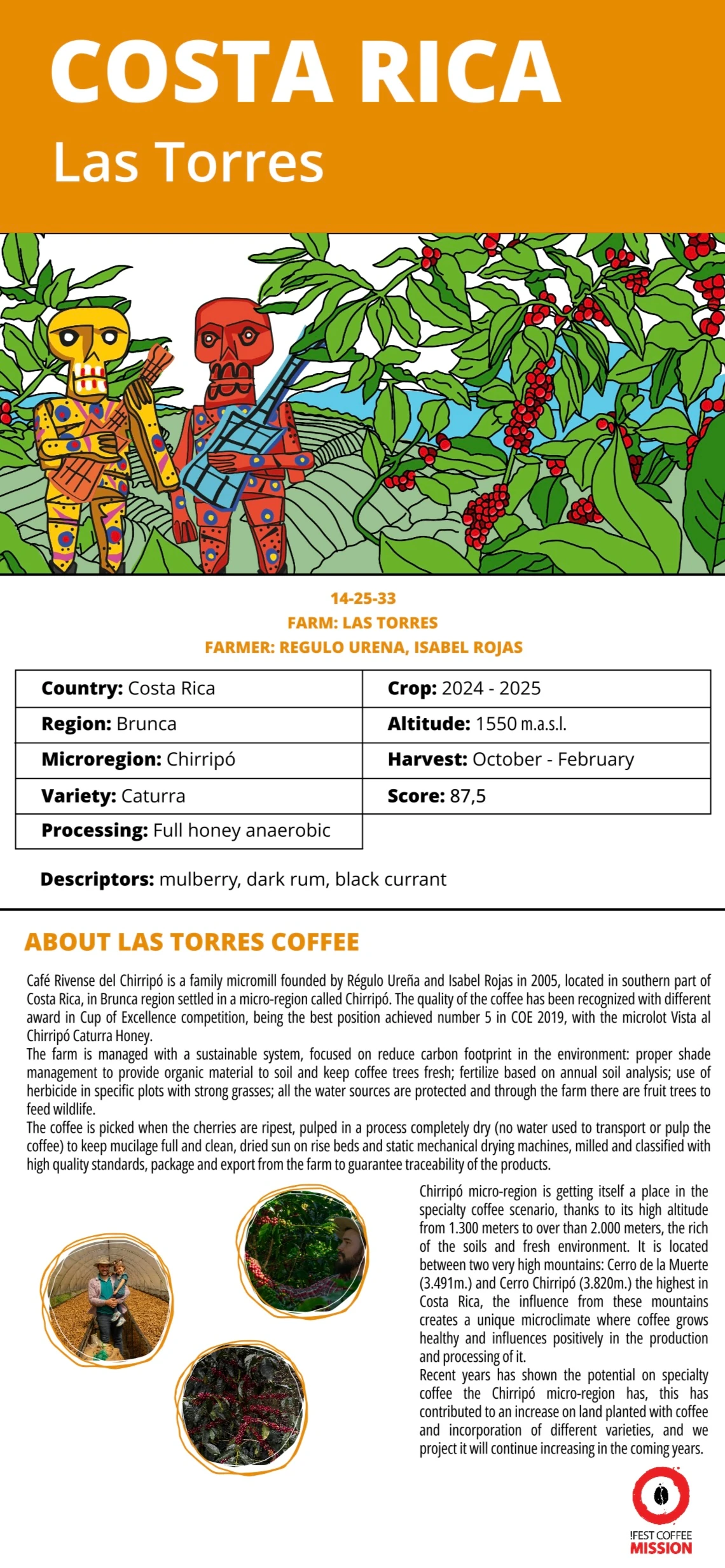 Costa rica las torres