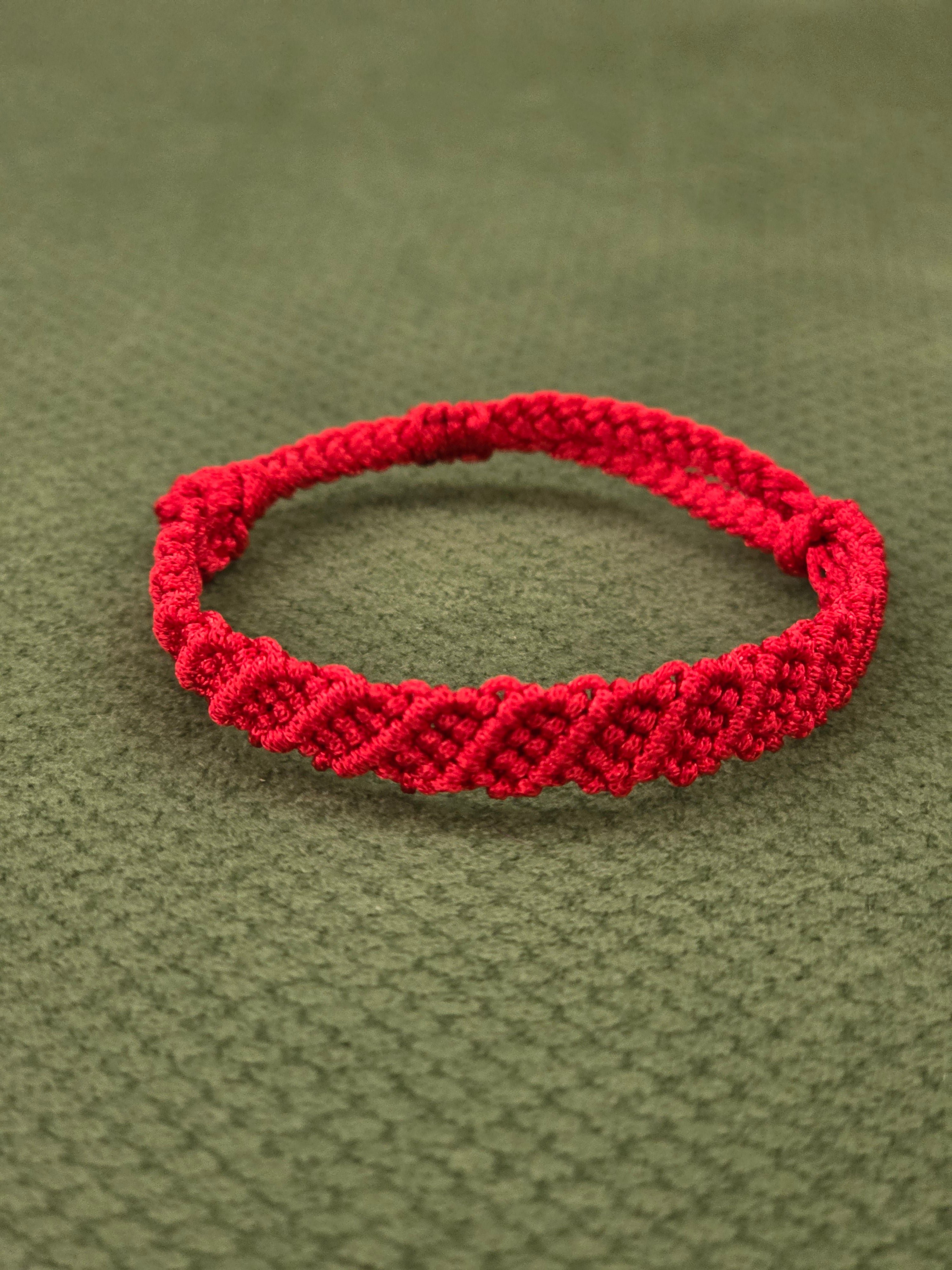 Pure Red Macrame