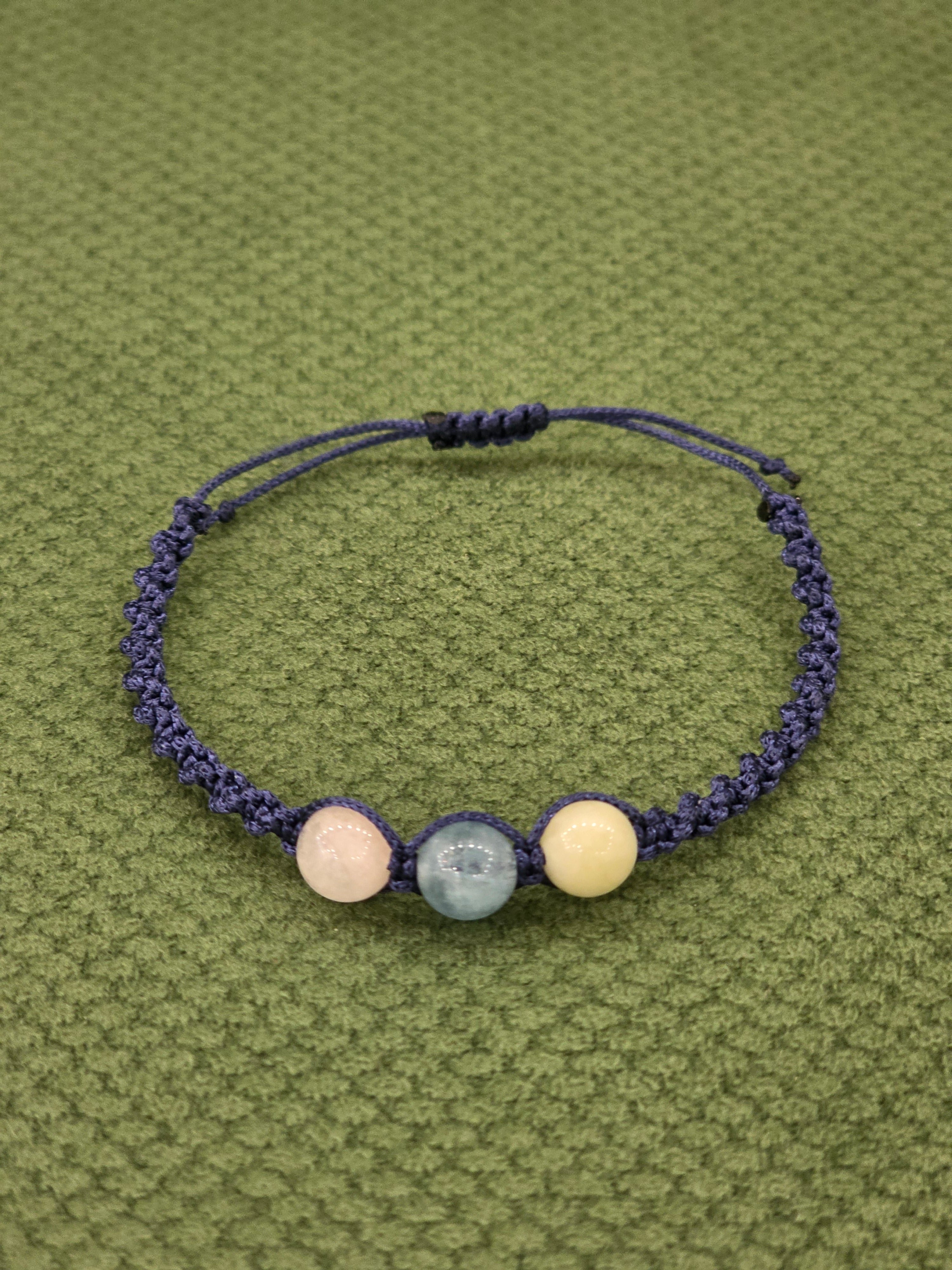 Morganite Aura Macrame