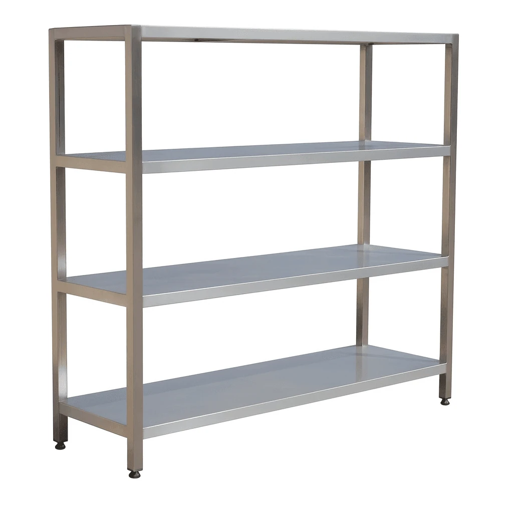 Paslanmaz İstif Rafı, 4 Katlı