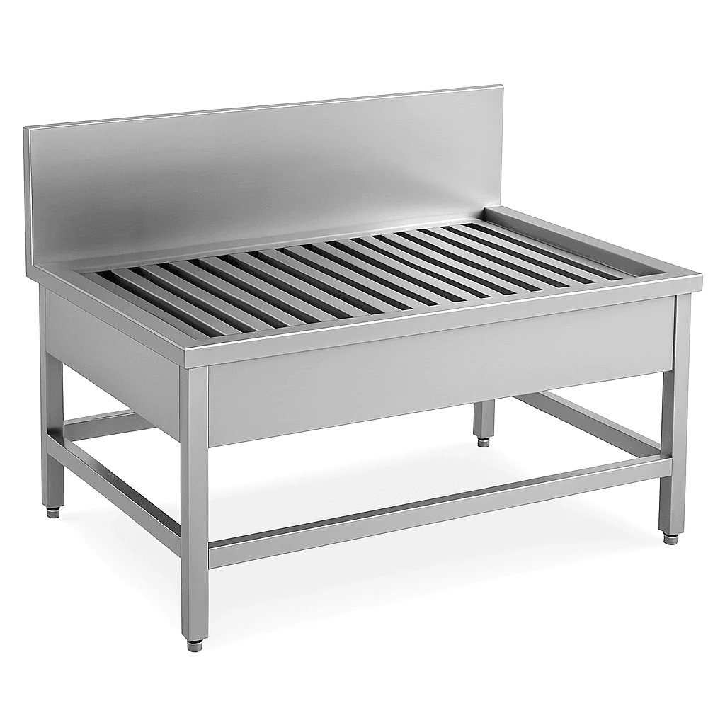 Paslanmaz Kazan Tencere Yıkama Tezgahı