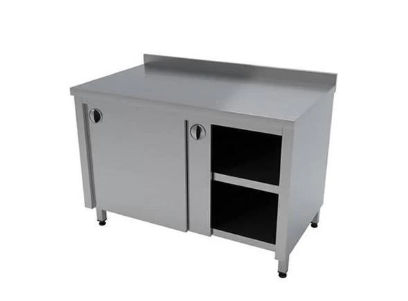 ELMAS ENDÜSTRİYEL 140*60*85 Kapalı Ara Raflı Paslanmaz Tezgah