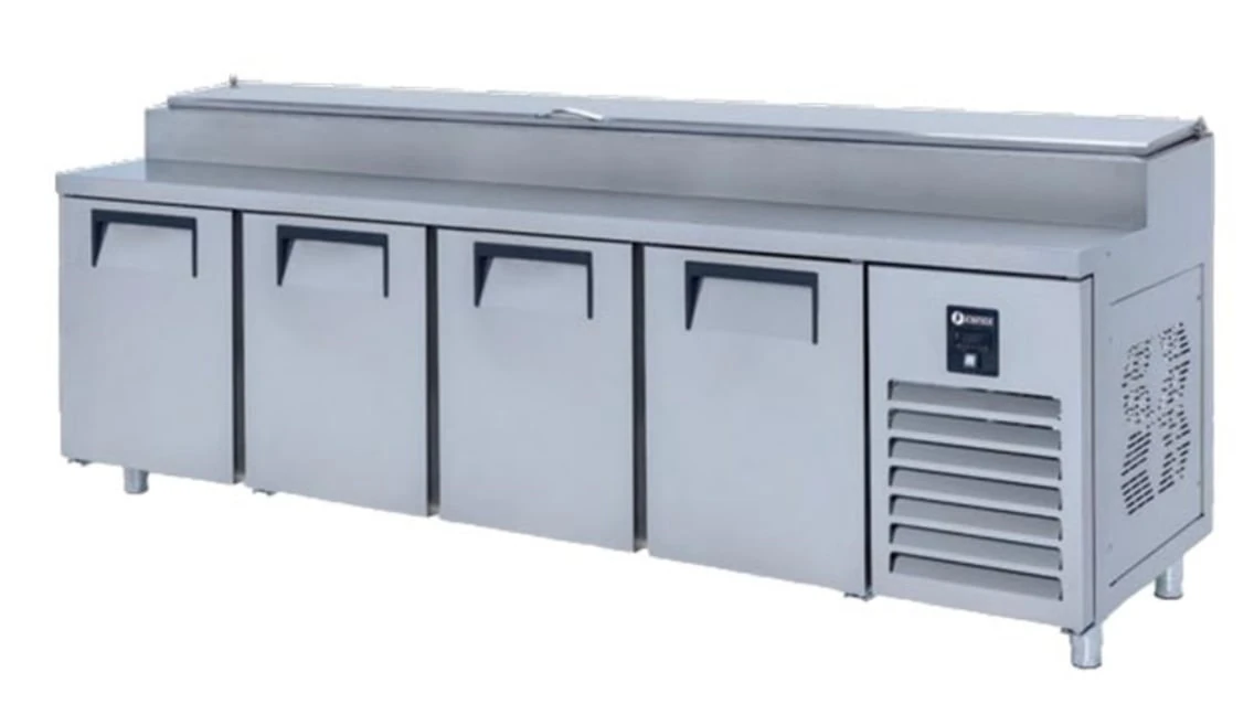 İceinox 4 Kapılı Make Up Buzdolabı - Kısa Ayak