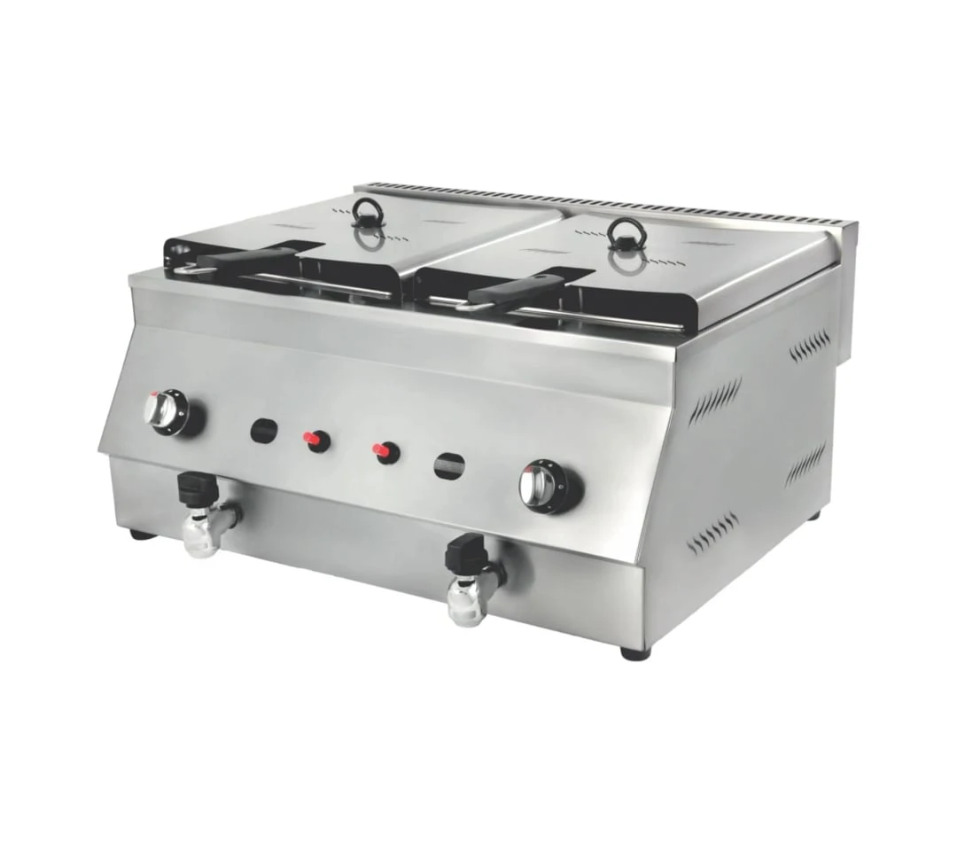 Görkem Set Üstü Fritöz (8+8 Litre Doğalgazlı)