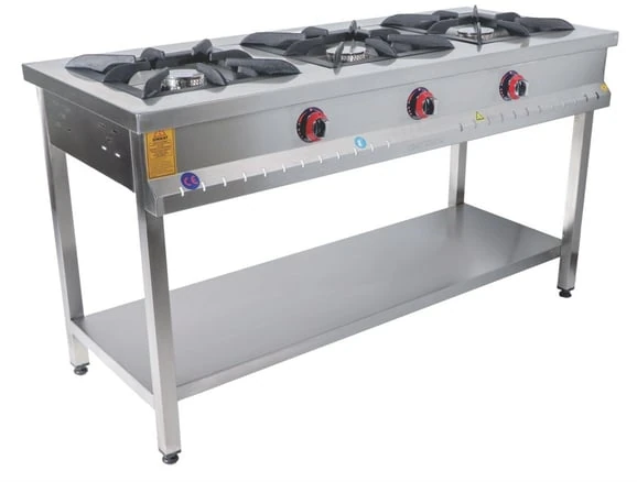 Emeksan 3'Lü Taban Raflı Ocak Gazlı 150*60*85 cm