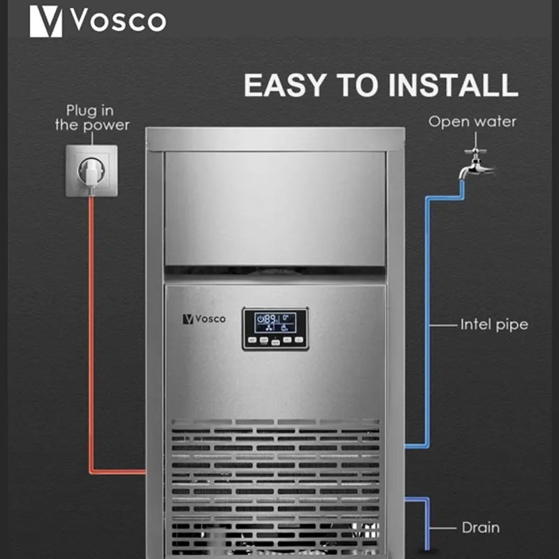 Vosco Küp Buz Makinesi 65 kg/saat