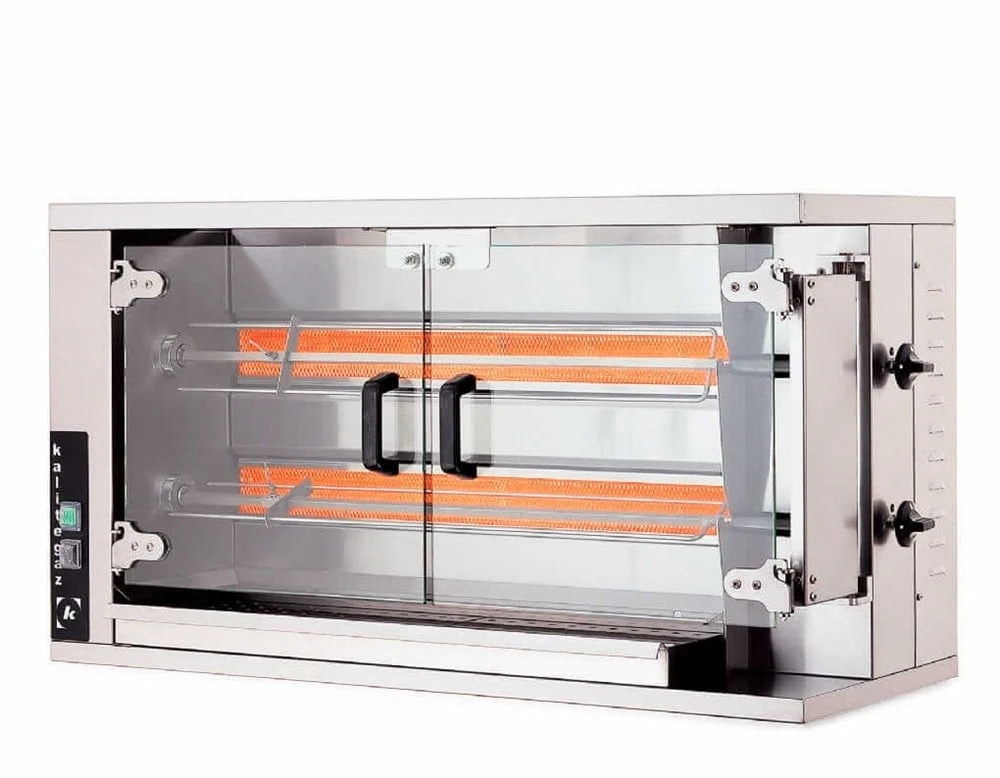 Kalitegaz 8-10 Piliç Kapasiteli Gazlı Piliç Çevirme Makinesi 115x55x61 cm CRG2 Rinnova