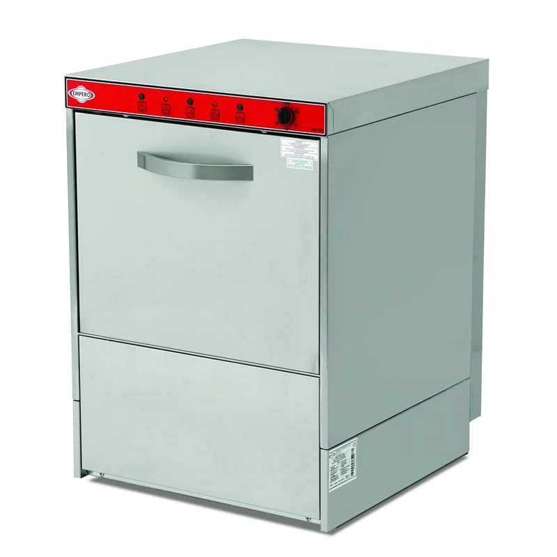 Empero EMP.500-380-F Drenaj Parlatıcı Deterjan Pompalı Set Altı Bulaşık Makinesi, 50x50 cm Sepetli