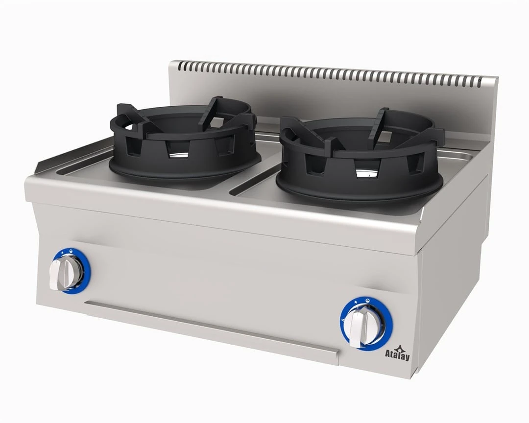 Atalay Gazlı Wok Ocak, 2 Brülör, Seri 600