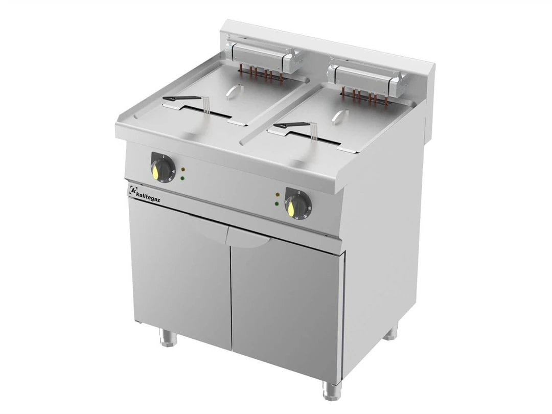 Kalitegaz Elektrikli Fritöz 13+13 Litre 80x70x90 cm Alt Dolaplı FCS8070E Rinnova