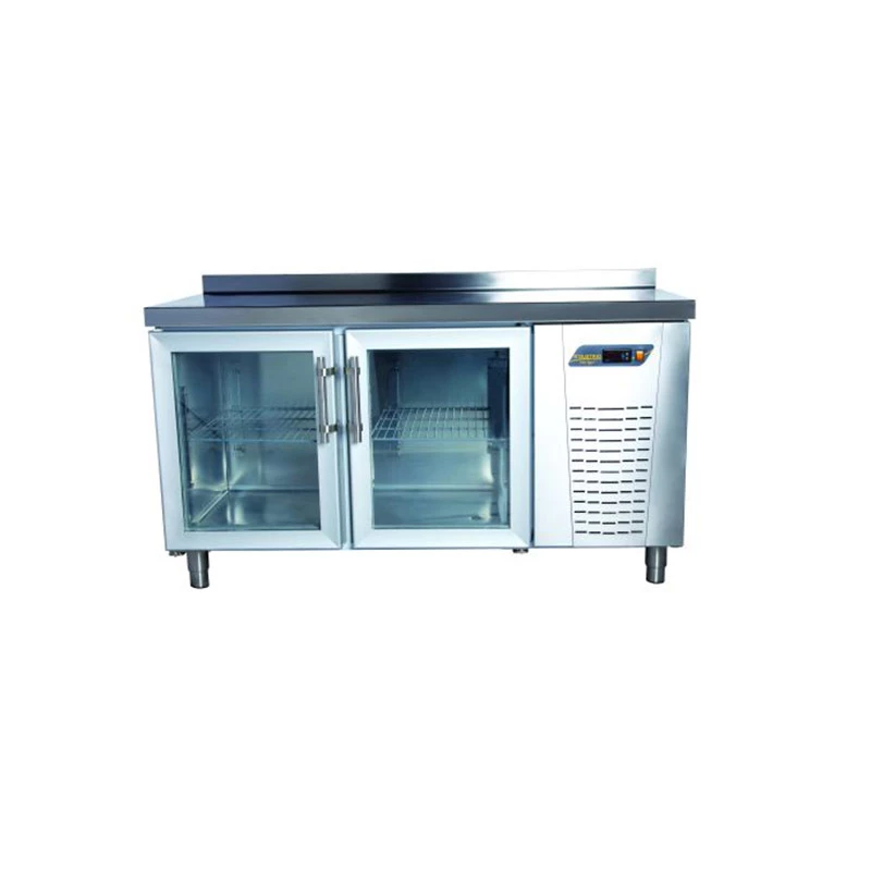 Ndustrio Tezgah Tip Buzdolabı, 2 Cam Kapılı