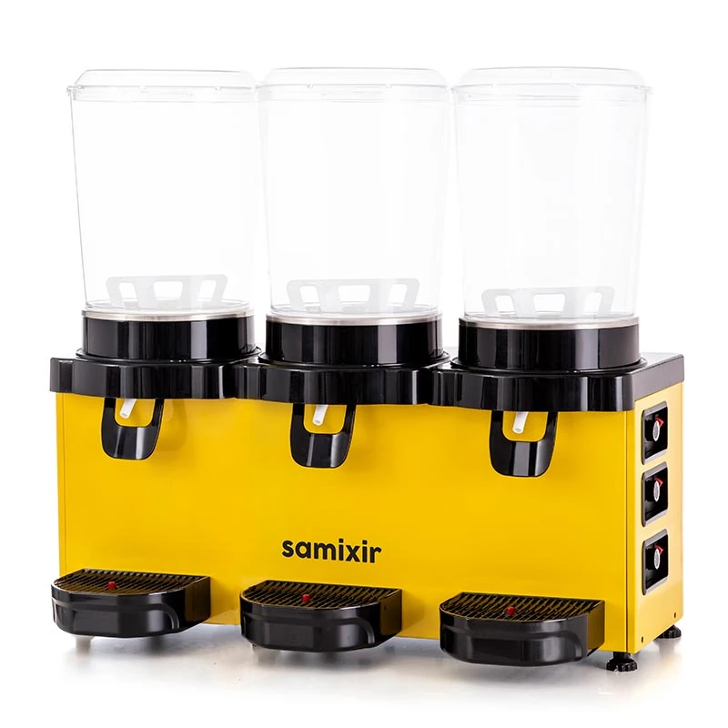 Samixir MMM30 Panaromik Triple Soğuk İçecek Dispenseri, 10 L+10 L+10 L
