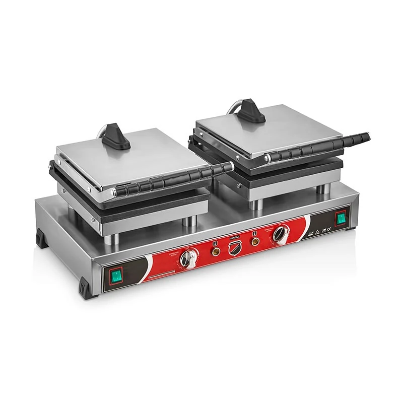 SilverInox Kalpli Bubble Waffle Makinesi, Çiftli, Kapaklı, Elektrikli