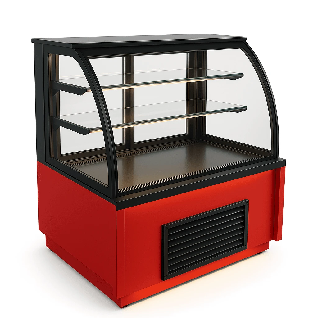 Bombe Camlı Pasta Teşhir Dolabı, Boyalı