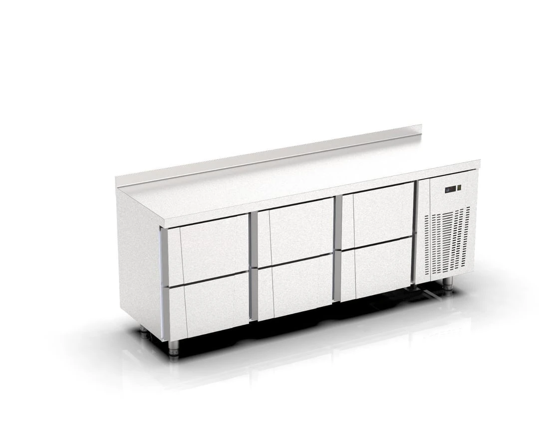 Ndustrio Tezgah Tip Pastane Buzdolabı, 6 Çekmeceli