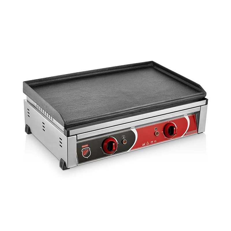 SilverInox Düz Döküm Izgara 70 cm, Elektrikli