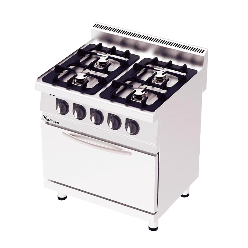 Kalitegaz Fanlı 4 Ocaklı Kuzine, 80x70x90 cm, Gazlı+Elektrikli COF8070GE