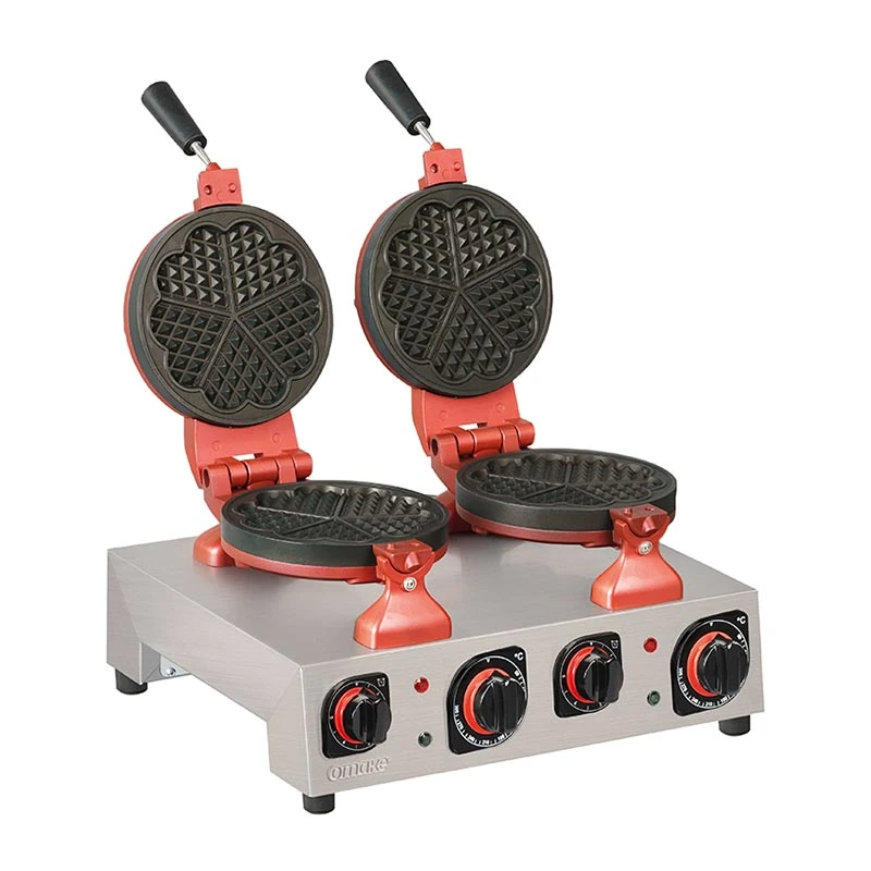 Omake İkili Waffle Makinesi Çiçek Model, Elektrikli