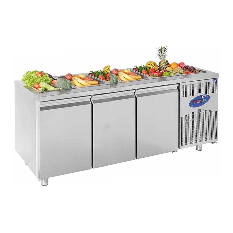 CSA Havuzlu Salad Bar, 3 Kapılı, 474 L