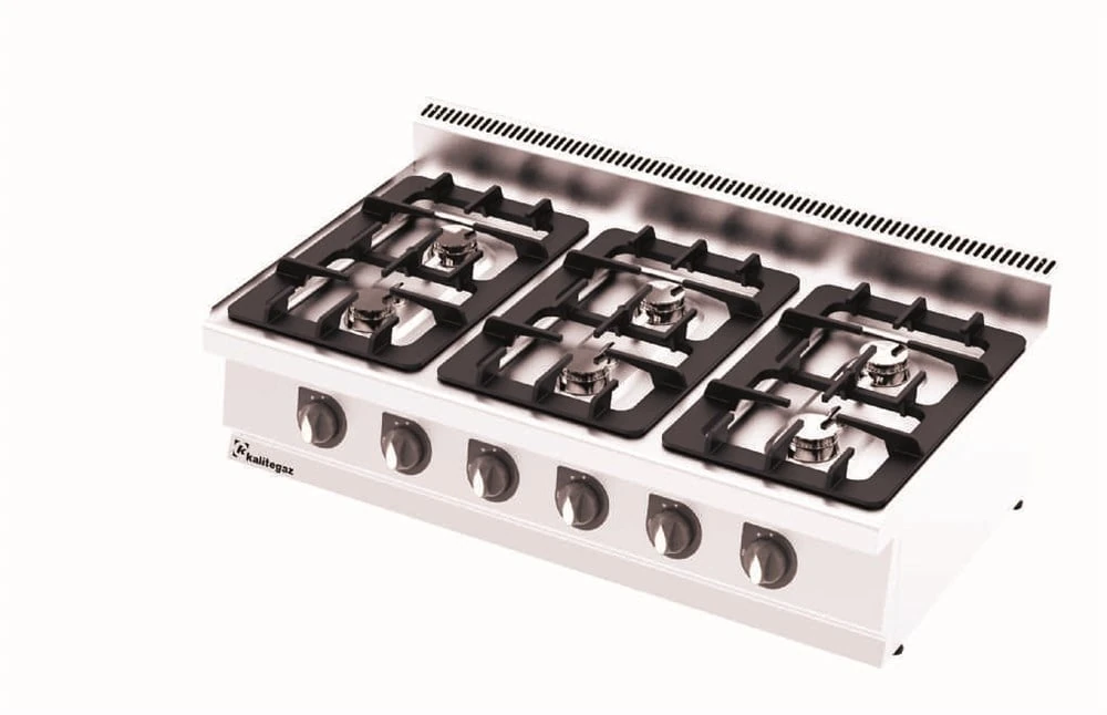 Kalitegaz Gazlı Set Üstü Ocak 6 Brülörlü 120x70x29 cm C1270G Rinnova