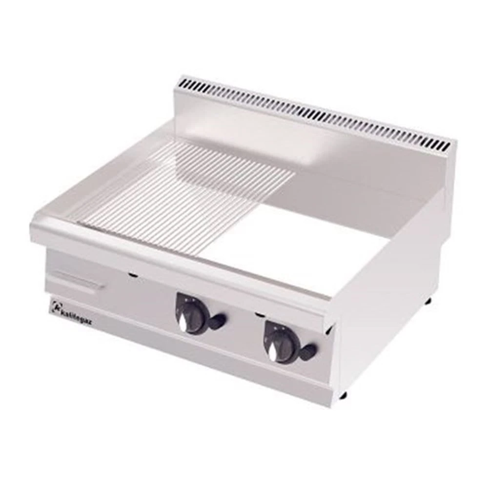 Kalitegaz Elektrikli Pleyt Izgara Yarı Oluklu Krom Kaplı 120x70x29 cm GS1270EC