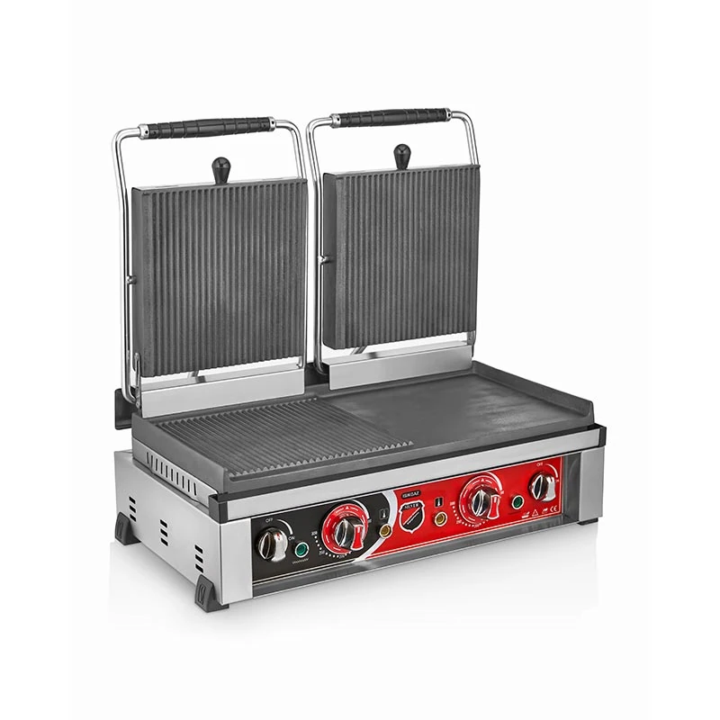 SilverInox Style Çift Kapaklı Tost Makinesi, 20 Dilim, Elektrikli